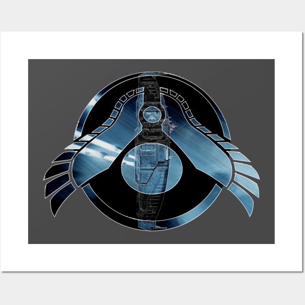 mothership logo Wall Art by CaptainNuts